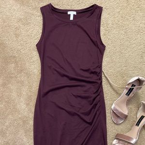 Leith Ruched body con tank dress